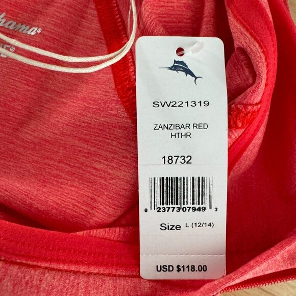 Tommy Bahama Ariana Island Zone Zip Jacket Large Zanzibar Red NWT TP-2887 - Picture 9 of 12